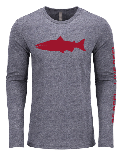 The Original Salmon Tee - Charcoal