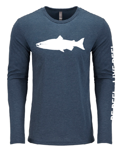 The Original Salmon Tee - Pacific Blue