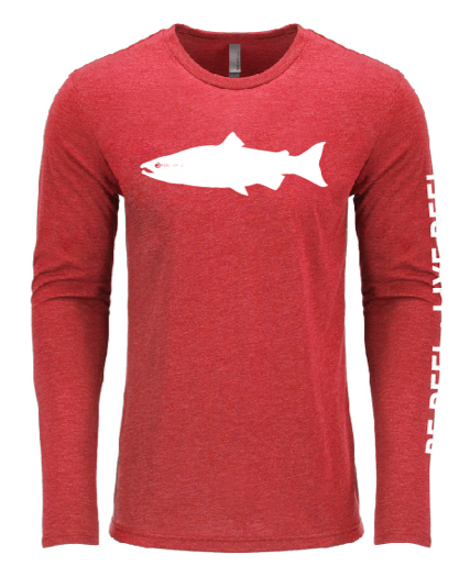 The Original Salmon Tee - Spawn Red